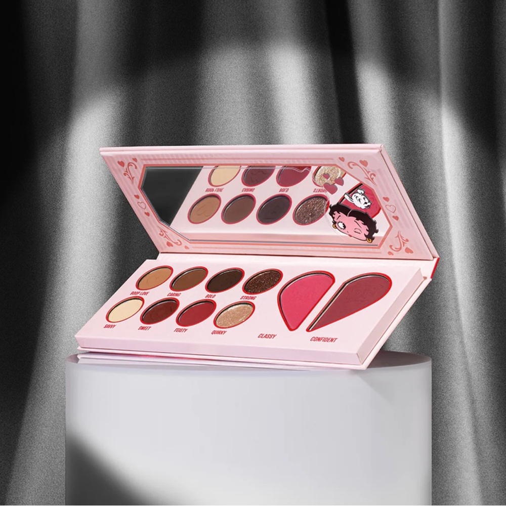 Betty Boop Glam Eyeshadow Palette - Red and Pink Hues